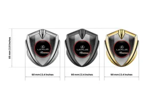 Lexus Badge Self Adhesive Modern Look Sturdy Build